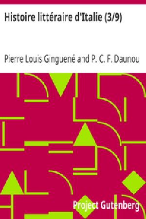 [Gutenberg 31720] • Histoire littéraire d'Italie (3/9)